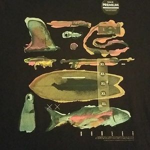 Hurley mens xl black shirt nwt